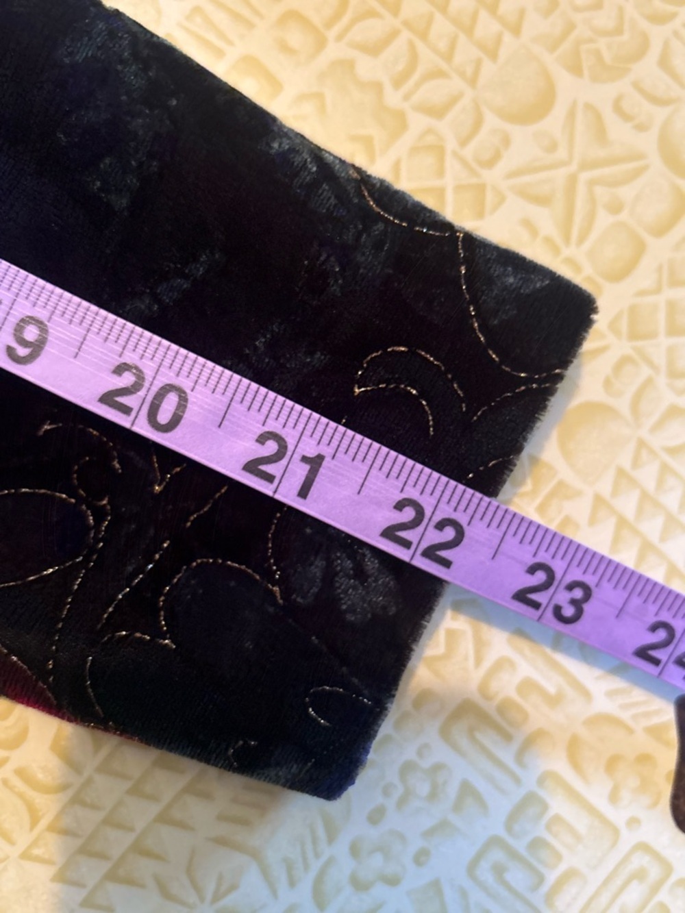 Vintage Velvet Floral Button-Front Jacket in Deep Jewel Tones - Picture 9 of 9